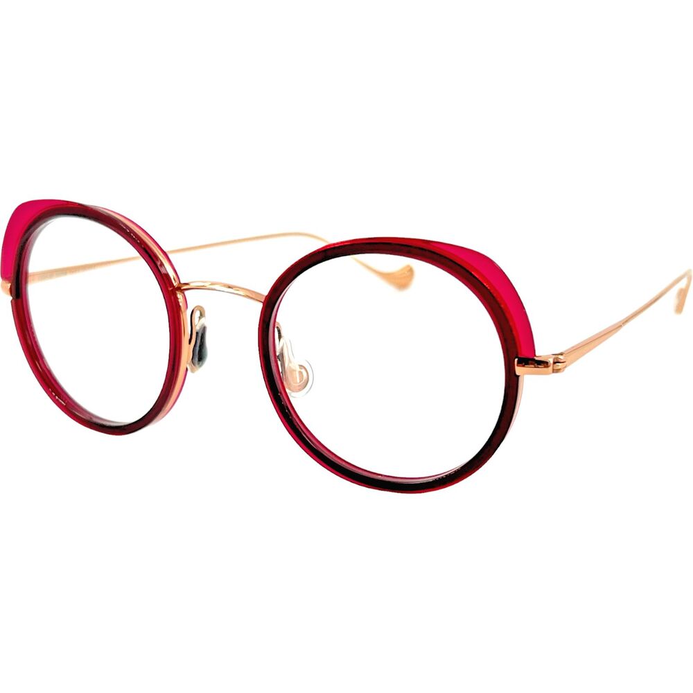 Caroline Abram Wally Womens Eyeglass Frame 604 Fuchsia Crystal Pink